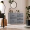Sorbus Dresser with 5 Drawers - Storage Chest Organizer with Steel Frame, Wood Top, Handles, Fabric Bins